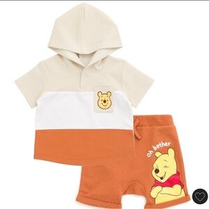 Disney Winnie the Pooh Baby Boys Pullover Hoodie and French Terry Shorts